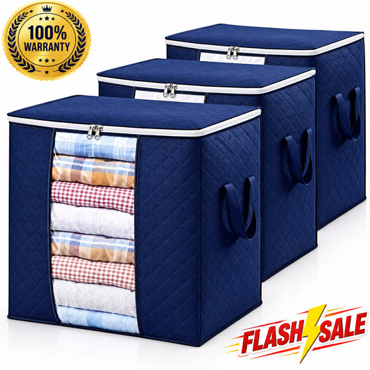 pack of 3 Portable Bamboo Storage Bags