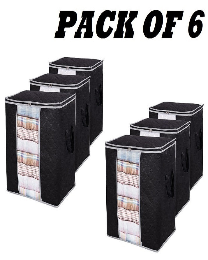 pack of 3 Portable Bamboo Storage Bags