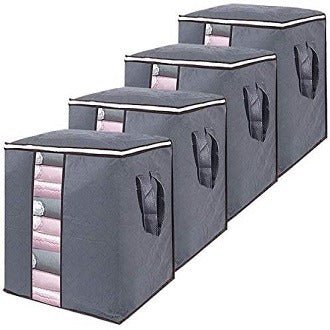 pack of 3 Portable Bamboo Storage Bags