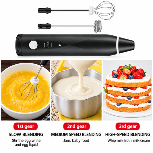 Rechargeable Coffee Beater Electric Milk Frother